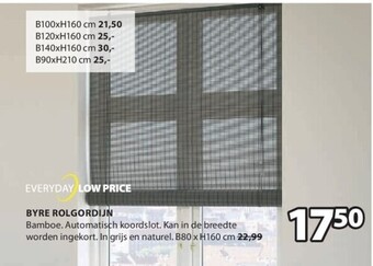 Jysk Byre rolgordijn aanbieding