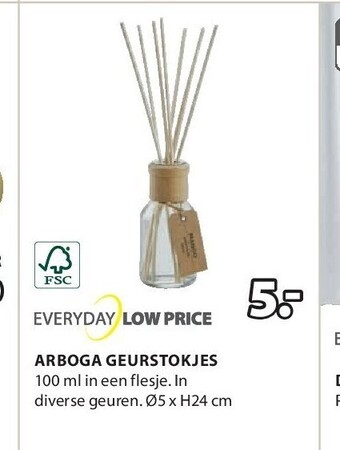 Jysk Arboga geurstokjes aanbieding
