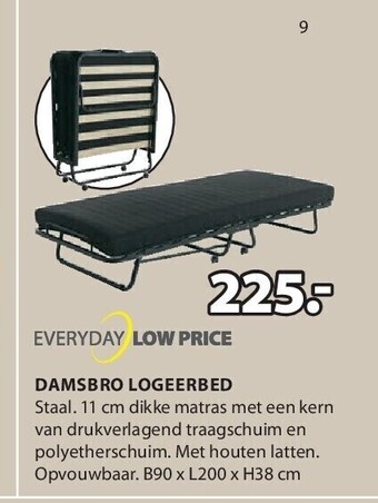 Jysk Damsbro logeerbed aanbieding