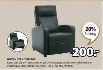 Jysk Hoven standenstoel aanbieding