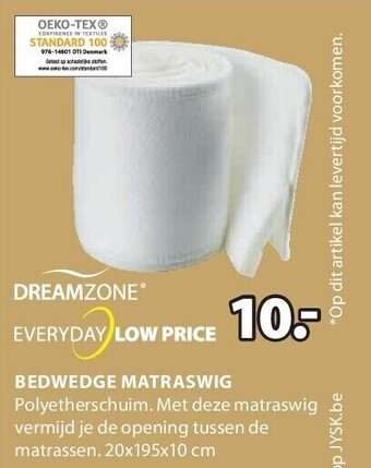 Bedwedge matraswig