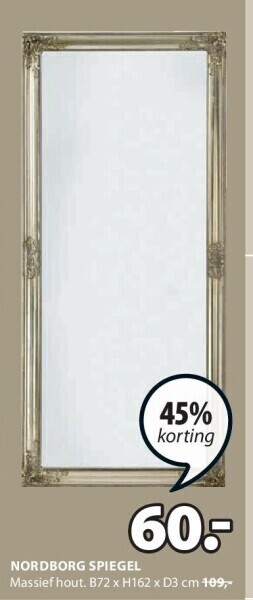 Jysk Nordborg spiegel aanbieding