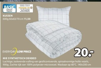 Jysk Mie synthetisch dekbed aanbieding