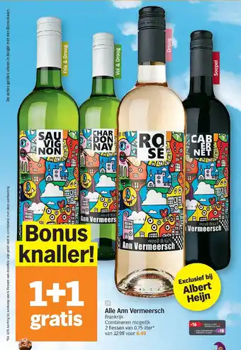Albert Heijn Alle ann vermeersch 0,75 liter aanbieding