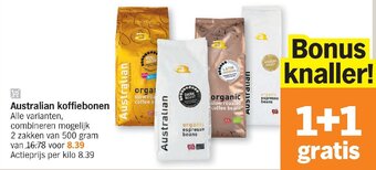Albert Heijn Australian koffiebonen aanbieding