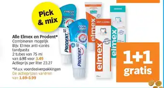 Albert Heijn Alle elmex en prodent aanbieding