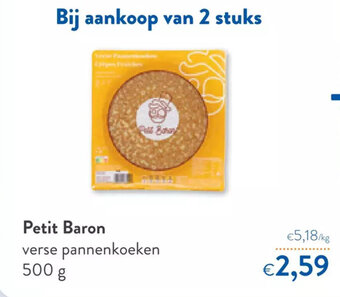 OKay Petit baron verse pannenkoeken 500g aanbieding