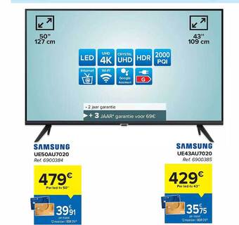 Hyper Carrefour Samsung ledtv aanbieding