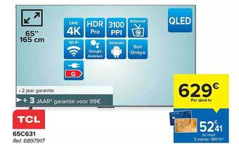 Hyper Carrefour Tcl qledtv aanbieding