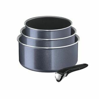 Tefal Steelpannenset Ingenio 3 stuks