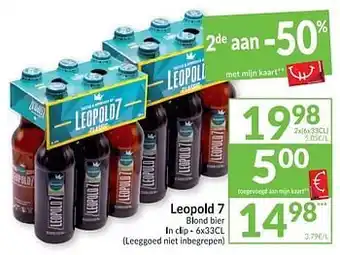 Leopold 7 blond bier 6 X 33 CL