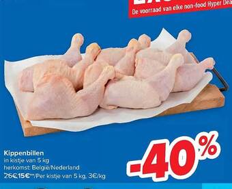 Carrefour Kippenbillen aanbieding