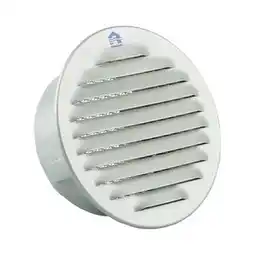 GAMMA Renson inbouw schoepenrooster met muggengaas ø100 mm aluminium grijs aanbieding