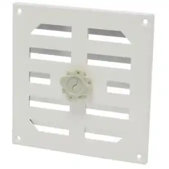 GAMMA Sanivesk schoepenrooster 150x150 mm aluminium wit aanbieding