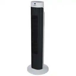 Zuilventilator canberra 24x76 cm met timerfunctie wit/zwart