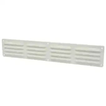 GAMMA Sanivesk schoepenrooster 495x90 mm aluminium wit aanbieding