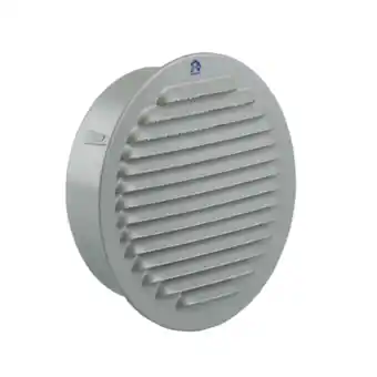 GAMMA Renson inbouw schoepenrooster rond ø150 mm aluminium ral 9006 aanbieding
