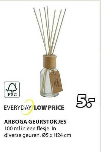Jysk Arboga geurstokjes aanbieding