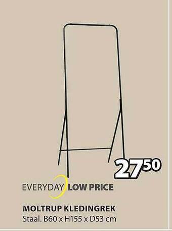 Jysk Moltrup kledingrek aanbieding