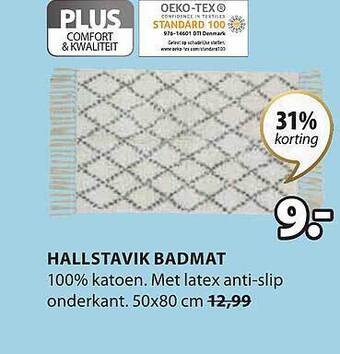 Jysk Hallstavik badmat aanbieding