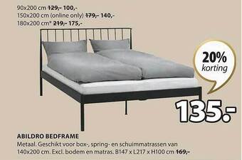Jysk Abildro bedframe aanbieding