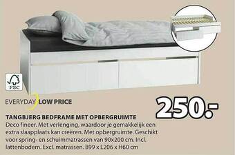 Tangbjerg bedframe met opbergruimte