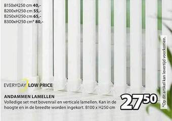 Jysk Andammen lamellen aanbieding