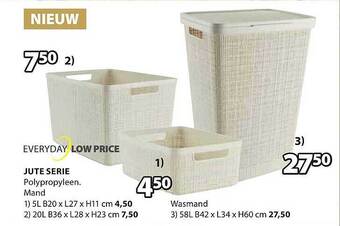 Jysk Jute serie aanbieding