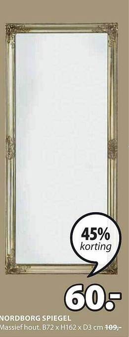 Jysk Nordborg spiegel aanbieding