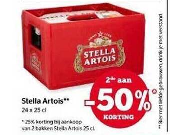 Spar Stella artois aanbieding