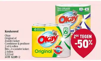 Delhaize Keukenrol okay original of zonder koker aanbieding