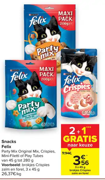 Carrefour Felix Snacks aanbieding