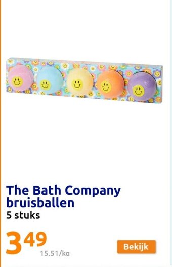 Action The bath company bruisballen 5 stuks aanbieding