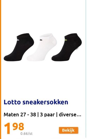Action Lotto sneakersokken aanbieding