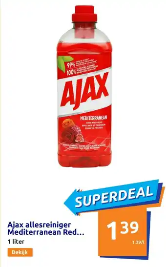 Ajax allesreiniger mediterranean red 1 liter
