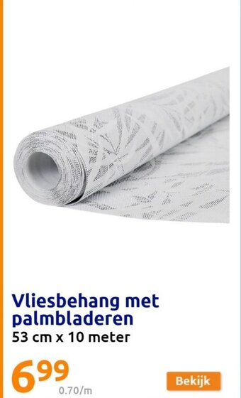 Action Vliesbehang met palmbladeren aanbieding