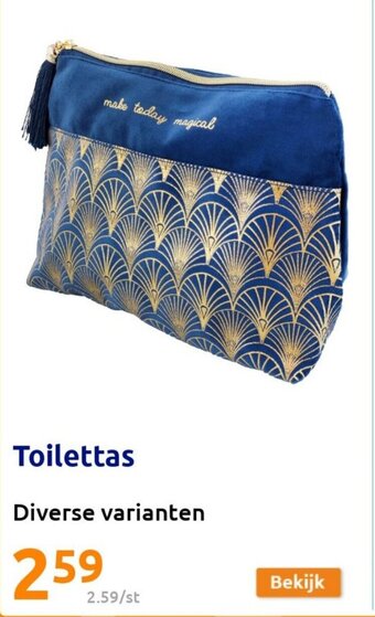 Action Toilettas aanbieding