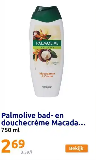 Action Palmolive bad- en douchecreme macada 750ml aanbieding