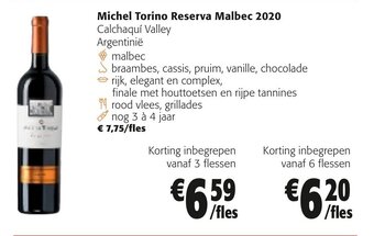 Colruyt Michel torino reserva malbec 2020 aanbieding