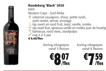 Colruyt Roodeberg 'black' 2020 aanbieding