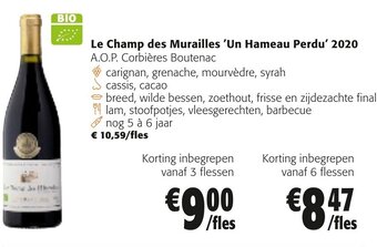 Colruyt Le champ des murailles 'un hameau perdu' 2020 aanbieding