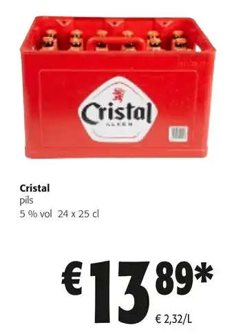 Colruyt Cristal 24 x 25cl aanbieding