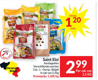 Intermarché Saint eloi aardappelen per zak van 2,5kg aanbieding
