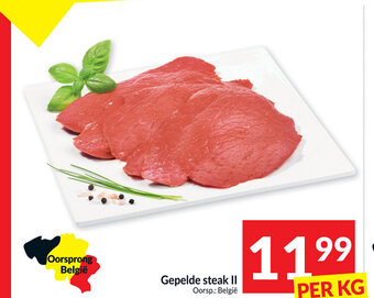 Gepelde steak II per kg