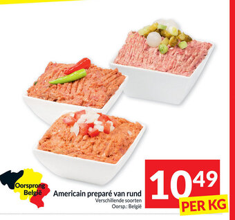 Intermarché Americain prepare van rund per kg aanbieding