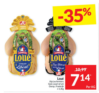Intermarché Loue kip les fermiers per kg aanbieding