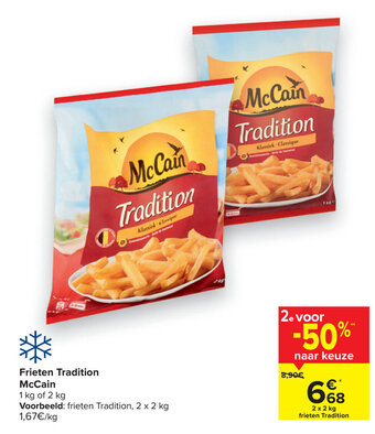 Carrefour Frieten Tradition McCain aanbieding