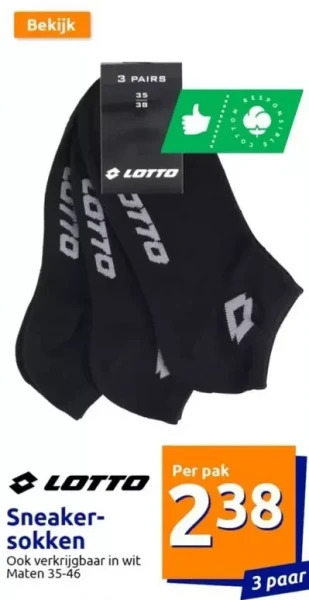 Action Sneaker sokken aanbieding