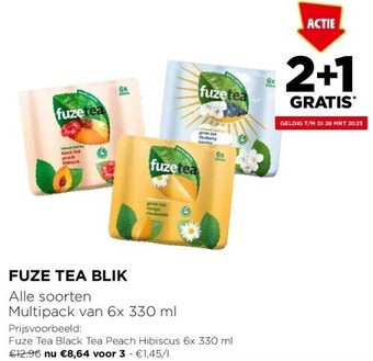 Jumbo Fuze tea blik alle soorten multipack van 6x 330 ml aanbieding