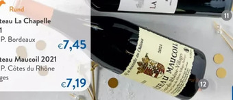 Château maucoil 2021 a.o.p. cotes du rhône villages 75 cl